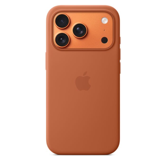 כיסוי סיליקון לאייפון 17 פרו Apple iPhone 17 Pro Silicone Case with MagSafe - Terra Cotta MGFJ4ZM/A