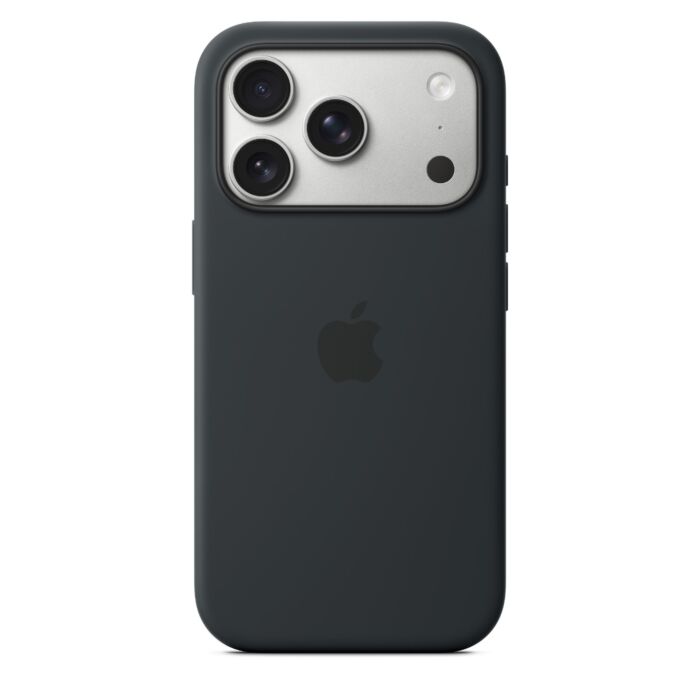 כיסוי סיליקון לאייפון 17 פרו Apple iPhone 17 Pro Silicone Case with MagSafe - Black MGFK4ZM/A