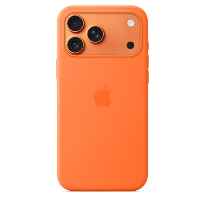 כיסוי סיליקון לאייפון 17 פרו מקס Apple iPhone 17 Pro Max Silicone Case with MagSafe - Orange MGFL4ZM/A