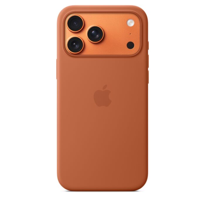 כיסוי סיליקון לאייפון 17 פרו מקס Apple iPhone 17 Pro Max Silicone Case with MagSafe - Terra Cotta MGFQ4ZM/A