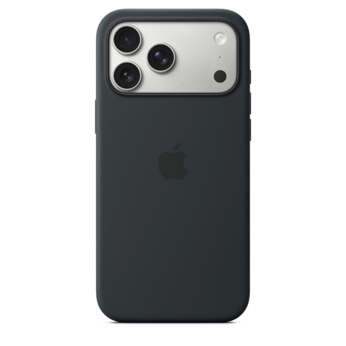 כיסוי סיליקון לאייפון 17 פרו מקס Apple iPhone 17 Pro Max Silicone Case with MagSafe - Black MGFR4ZM/A