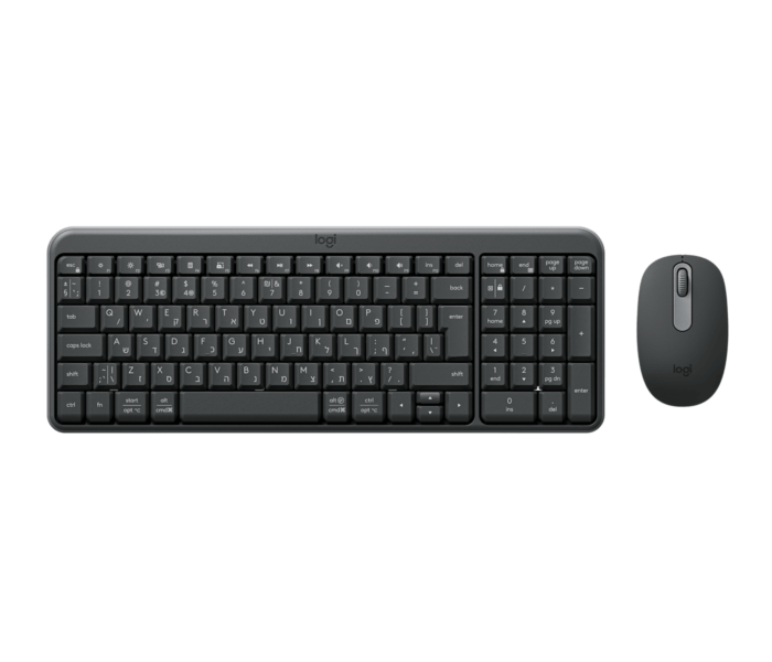 סט מקלדת ועכבר לוג׳יטק Logitech MK250 Compact Bluetooth Wireless Combo Off (Graphite) - 920-013521