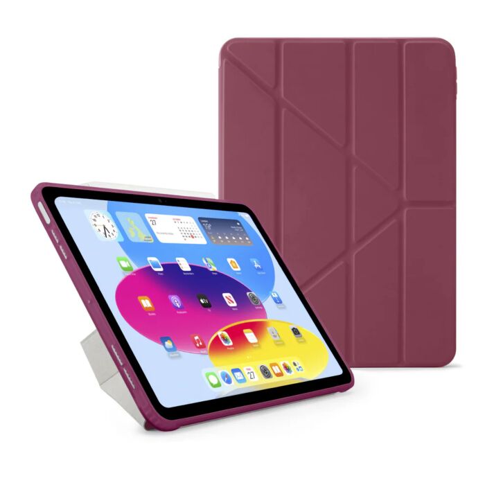 כיסוי לאייפד Pipetto Origami No1 Original Case for iPad (A16) / iPad (2022) - Burgundy - 576125