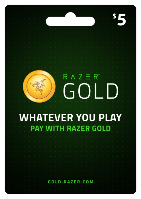 מטבע דיגיטלי לשימוש בתוך המשחק Razer Gold Pins USD 5 (INT) - 955539730893