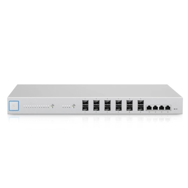 מתג רשת מנוהל Ubiquiti UniFi Switch 16 XG, 16-Port 10G Managed Aggregation Switch - US-16-XG