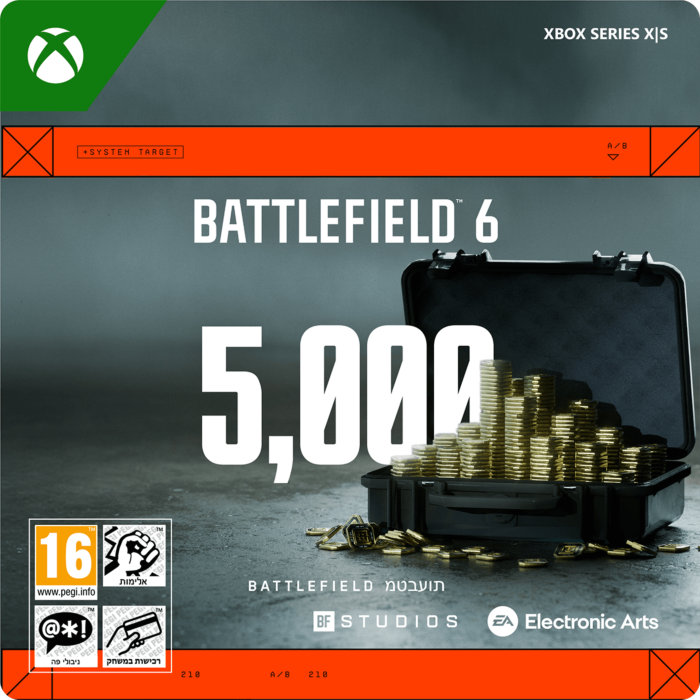 מטבע דיגיטלי לשימוש בתוך המשחק BATTLEFIELD 6: 5000 BFC - 7F6-00919
