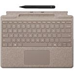מקלדת ועט לסרפס פרו 8-11 Microsoft Surface Pro Signature Keyboard Cover with Slim Pen 2 (Dune) - 8X6-00145