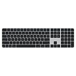 מקלדת אלחוטית Apple Magic Keyboard with Touch ID and Numeric Keypad for Mac Models with Apple Silicon USB-C - Black Keys - US Layout