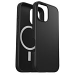 כיסוי שחור MagSafe לאייפון 16 פלוס, OtterBox Black Symmetry MagSafe Case for iPhone 16 Plus