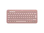 מקלדת בלוטוס לוג׳יטק Logitech Pebble Keys 2 K380s Multi-Device Bluetooth - Tonal Rose 920-011853