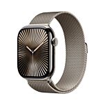 שעון אפל Apple Watch Series 10 MWYC3QI/A GPS + Cellular 46mm Natural Titanium Case with Natural Milanese Loop - M/L