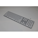 מקלדת אלחוטית תואמת אפל מק עברית - אנגלית Matias Wireless USB-C Keyboard for Mac - Silver US Layout