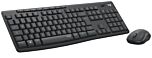 סט מקלדת ועכבר לוג׳יטק Logitech MK295 Silent keyboard and Mouse Combo - Black