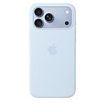 כיסוי סיליקון לאייפון 18 פרו מקס Apple iPhone 18 Pro Max Silicone Case with MagSafe - Crisp Blue - MK934ZM/A