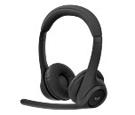 אוזניות אלחוטיות לוג'יטק Logitech Zone 300 Wireless Bluetooth Headset (Midnignt Black) - 981-001407