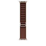 רצועות לשעונים Apple 49mm Burgundy Alpine Loop - Medium - Natural Titanium Finish - MK7E4ZM/A
