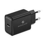 מטען קיר Miracase MWCM65PD1 Mini 65W GaN Wall Charger with 100W USB-C to USB-C Cable (Black)