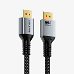כבל וידאו Cabletime DisplayPort 2.1 Cable, 80Gbps, 16K@60Hz, 8K@120Hz, 4K@240Hz, 3m (Black) - CT-DP16K-AG3