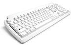 מקלדת חוטית תואמת אפל מק עברית - אנגלית Matias Tactile Pro Keyboard for Mac - Silver US Layout