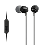 אוזניות חוטיות סוני Sony MDR-EX15 Android In-Ear Headphones Black - MDR-EX15APB
