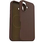 כיסוי דמוי עור חום MagSafe לאייפון 16, OtterBox Brown Symmetry Cactus Leather MagSafe Case for iPhone 16