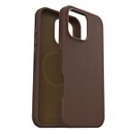כיסוי דמוי עור חום MagSafe לאייפון 16 פרו, OtterBox Brown Symmetry Cactus Leather MagSafe Case for iPhone 16 Pro