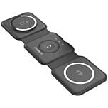 Choetech משטח טעינה אלחוטית מתקפל 3 ב-1 Choetech MagSafe Wireless 3 in 1 folding charging station Black XX-T588-F-CCBK