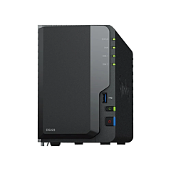 מערכת אחסון רשת עם שני מפרצים Synology DiskStation DS223j 2-Bay NAS - 35300-001-33