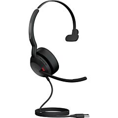 אוזניות חוטיות Jabra Evolve2 50 - USB-A MS Mono 25089-899-999