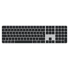 מקלדת אלחוטית Apple Magic Keyboard with Touch ID and Numeric Keypad for Mac Models with Apple Silicon USB-C - Black Keys - EU Layout