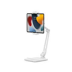 מעמד מתכוונן לאייפד ולאייפון Twelve South HoverBar Duo - Adjustable Stand for iPad and iPhone (White) - 811370024103