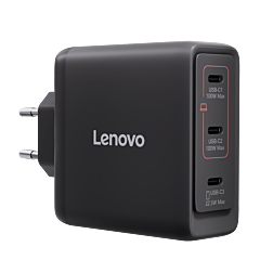 מטען קיר Lenovo Multi-port USB-C 100W GaN Charger (Black) - 40AW100BEU