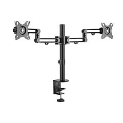 זרוע למסכים LUMI Dual Monitors Premium Aluminum Articulating Monitor Arm (Matte Black) - 81000-001-41