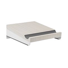 מתקן אחסון לאופניים LUMI On-Wall Bike Storage Rack with Open Shelf (Matte White & Beech) - 90902-806-42