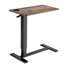 שולחן צד מתכוונן LUMI Gas Spring Side Table with Hidden Casters (Matte Black) - 90902-806-26