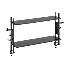 מדף אחסון לשולחן LUMI Gaming Desk Storage Shelf (Matte Black & Black) - 90902-807-36