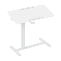 שולחן צד מתכוונן LUMI Mobile Folding Adjustable Side Table with MDF Tabletop (White) - 90902-817-31