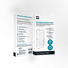 ZAGG Defence Transparent Case + Glass Protector Bundle