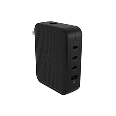 מטען למחשב נייד עם מתאמים HyperJuice 145W USB-C GaN Travel Charger (Black)