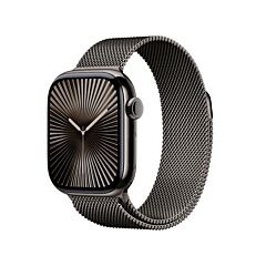 שעון אפל Apple Watch Series 10 MX053QI/A GPS + Cellular 42mm Slate Titanium Case with Slate Milanese Loop