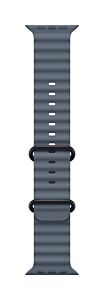 אביזרי אפל ווטש Apple 49mm Anchor Blue Ocean Band - Black Titanium Finish