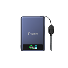 SolidSafe 10K Solid-State Magnetic Power Bank (Blue)