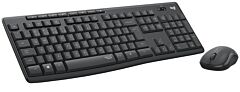 סט מקלדת ועכבר לוג׳יטק Logitech MK295 Silent keyboard and Mouse Combo - Black