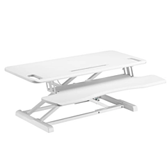 מתאם עמידה לשולחן LUMI Gas Spring Sit-Stand Desk Converter with Keyboard Tray Deck (Standard MDF Board Surface) (White) - 90902-806-49