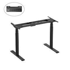 שולחן עמידה מתכוונן חשמלי LUMI Electric Three-Stage Sit-Stand Desk with Dual Motors (Black) - 90902-807-58