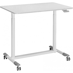 שולחן עמידה מתכוונן נייד LUMI Compact Mobile Pneumatic Sit-Stand Desk (White) - 90902-801-59
