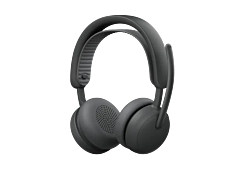 אוזניות אלחוטיות לוג'יטק Logitech Zone Wireless 2 ES Business Headset UC Version, with Receiver (Graphite) - 981-001498