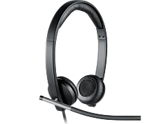 אוזניות חוטיות לוג'יטק Logitech H650e USB Headset Stereo - 981-000519