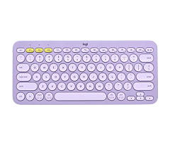 מקלדת אלחוטית לוג'יטק Logitech K380 Multi-Device Bluetooth Keyboard (Lavender Lemonade) - 920-011166