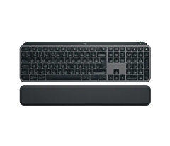 מקלדת אלחוטית לוג'יטק Logitech MX Keys S Wireless Illuminated Keyboard with Palm Rest (Graphite, US International) - 920-011589
